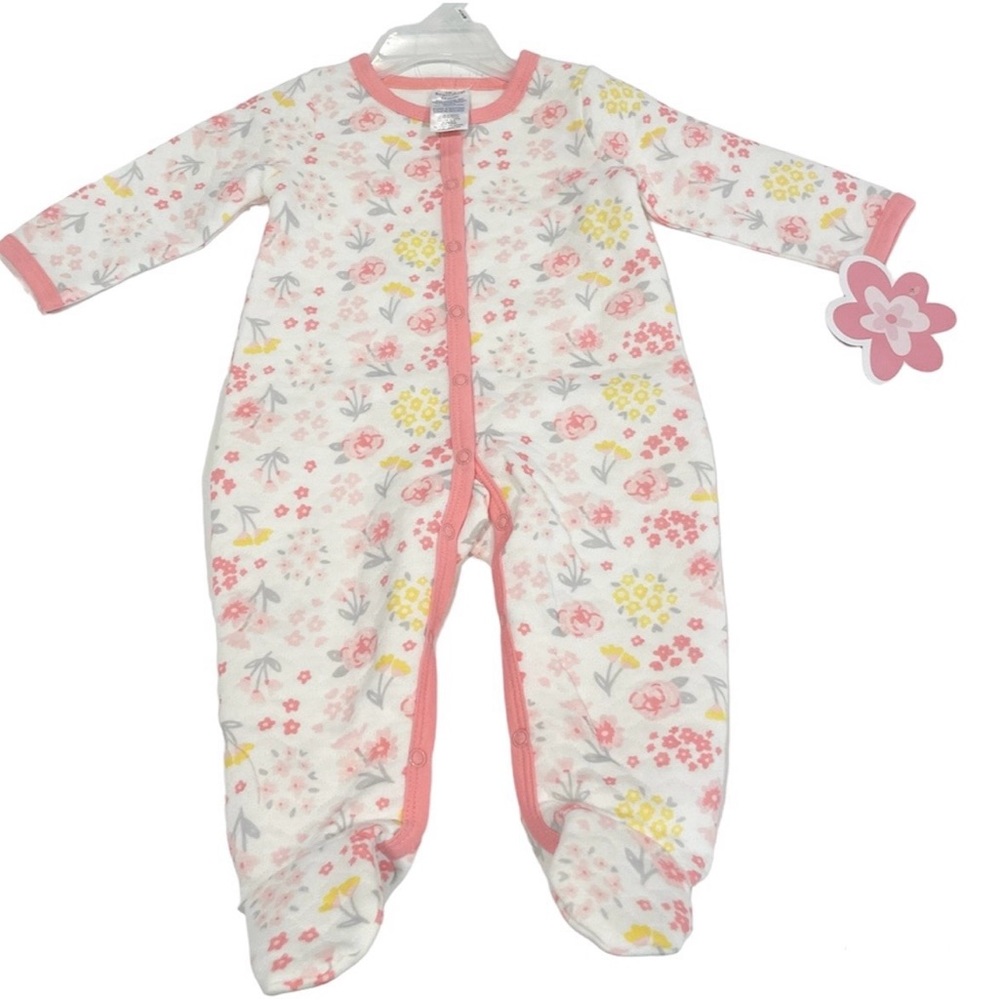 Little Beginnings floral quilted sleeper
